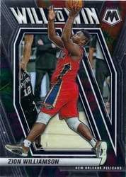 2020-21 Panini Mosaic Will to Win Zion Williamson #13 card