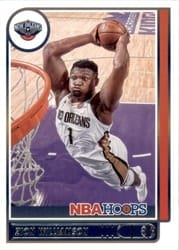 2021-22 Hoops Base Set Zion Williamson #84 card