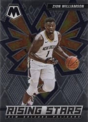 2021-22 Panini Mosaic Rising Stars Zion Williamson #13 card