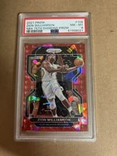 2021 Panini Prizm Zion Williamson 75th Anniversary Red Diamond Prizm #108 card