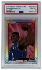 2022 Panini Prizm Draft Picks Manga Zion Williamson #MAN-ZW card