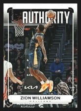 2024-25 Panini Photogenic With Authority Set Zion Williamson #11 card