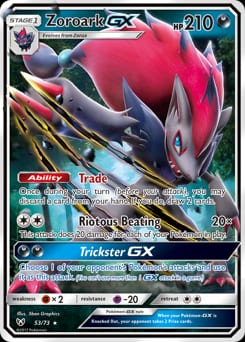 Shining Legends Zoroark-GX #53 card