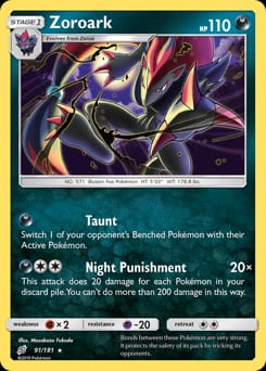 Team Up Zoroark #91 card
