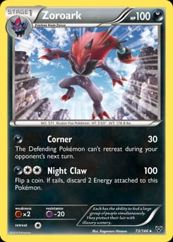 2014 XY Zoroark #73 card