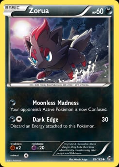 BREAKthrough Zorua #89 card
