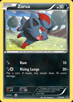 2011 Emerging Powers Zorua #66 card