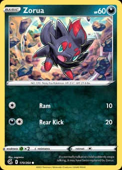 Fusion Strike Zorua #170 card