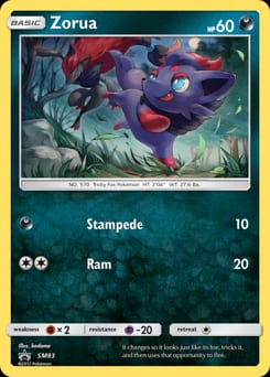 SM Black Star Promos Zorua #SM83 card