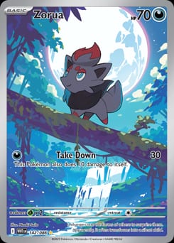 White Flare Zorua #142 card