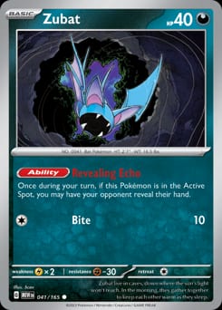 151 Zubat #41 card