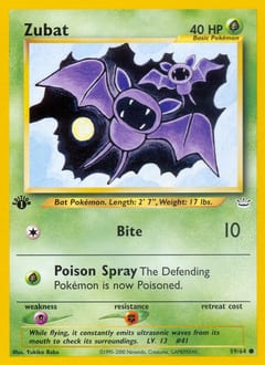 Neo Revelation Zubat #59 card