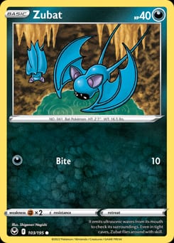 Silver Tempest Zubat #103 card
