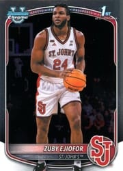 2025-26 Bowman Chrome Prospects Zuby Ejiofor #BCP-22 card