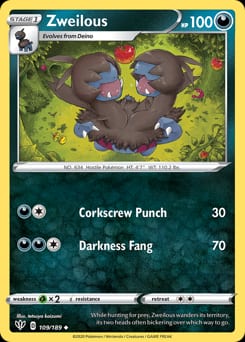 Darkness Ablaze Zweilous #109 card