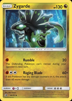 Dragon Majesty Zygarde #49 card