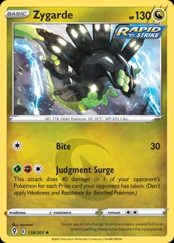 Evolving Skies Zygarde #118 card