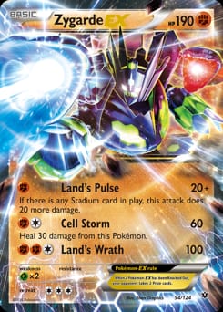 Fates Collide Zygarde-EX #54 card