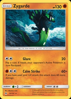 Forbidden Light Zygarde #72 card