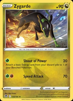 Silver Tempest Zygarde #134 card