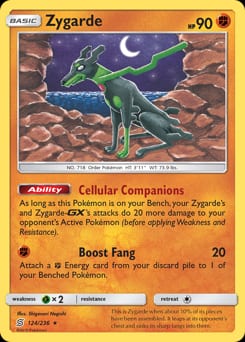 Unified Minds Zygarde #124 card