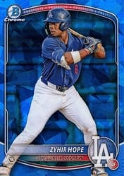 2025 Bowman Sapphire Edition Base Set Zyhir Hope #BCP-2 card
