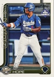 2025 Topps Pro Debut Base Set Zyhir Hope #PD-139 card