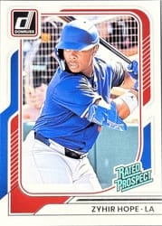 2026 Donruss Base Set Zyhir Hope #182 card